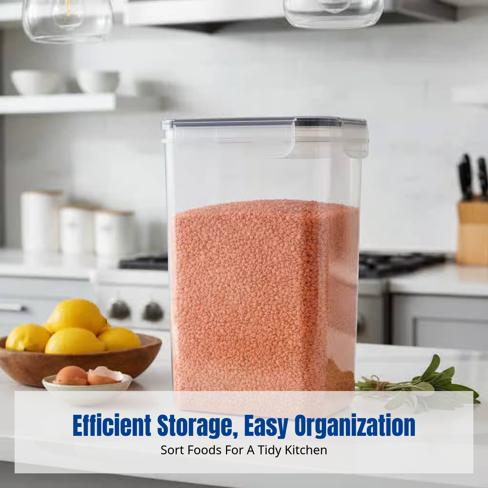 Food Storage Refrigerator - ชุดภาชนะเก็บอาหารสุญญากาศ ความจุขนาดใหญ่ โปร่งใส วางซ้อนกันได้ สำหรับตู้เย็น จัดระเบียบห้องครัว