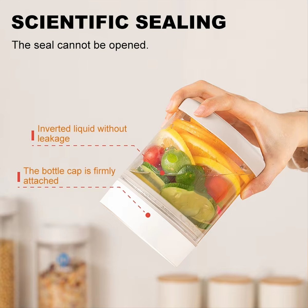 Food Storage Glass Containers Large - ขวดแก้วสุญญากาศสำหรับเก็บอาหาร - ภาชนะอเนกประสงค์สำหรับเก็บเมล็ดกาแฟ ผลไม้ ความจุขนาดใหญ่ ได้รับคะแนนสูงสุด