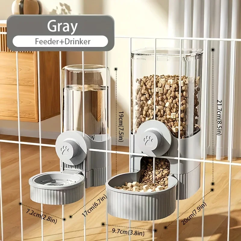 Portion Control Container - ใหม่ tepy แขวนเครื่องป้อนอาหารสัตว์เลี้ยงอัตโนมัติ/ตู้น้ํา, แรงโน้มถ่วง Cat Auto