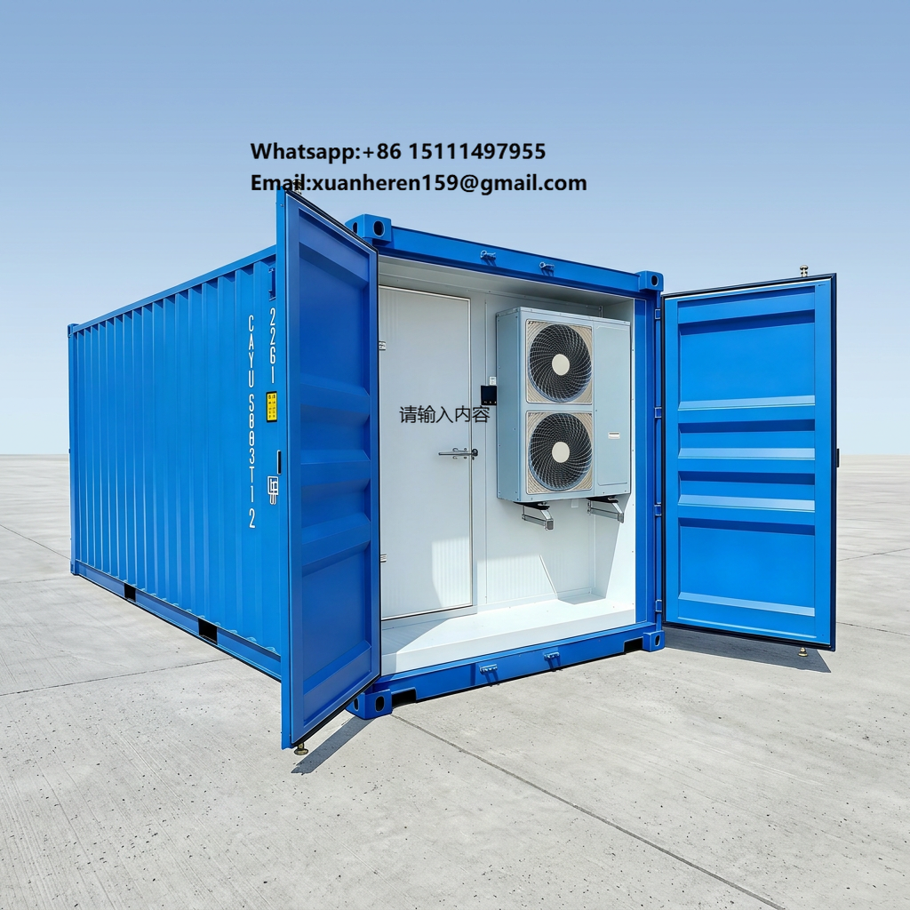 Food Storage Refrigerator - ตู้คอนเทนเนอร์แช่เย็นคุณภาพสูงขนาด 20 ฟุต ห้องเย็นแบบเดินเข้าได้ สำหรับเก็บอาหารในคลังสินค้าเชิงพาณิชย์