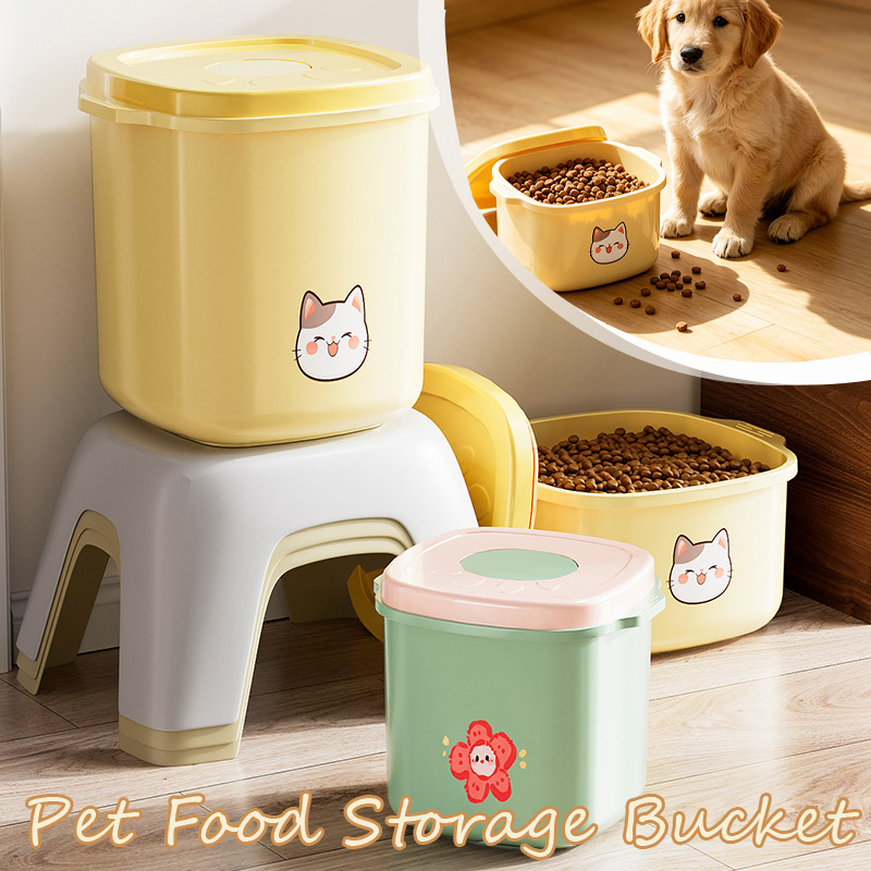 Food Storage Vacuum - 1 ชิ้น 2.5/5/10L ถังเก็บอาหารสัตว์เลี้ยงแบบปิดผนึกสุญญากาศ ทนความชื้น ป้องกันเชื้อรา