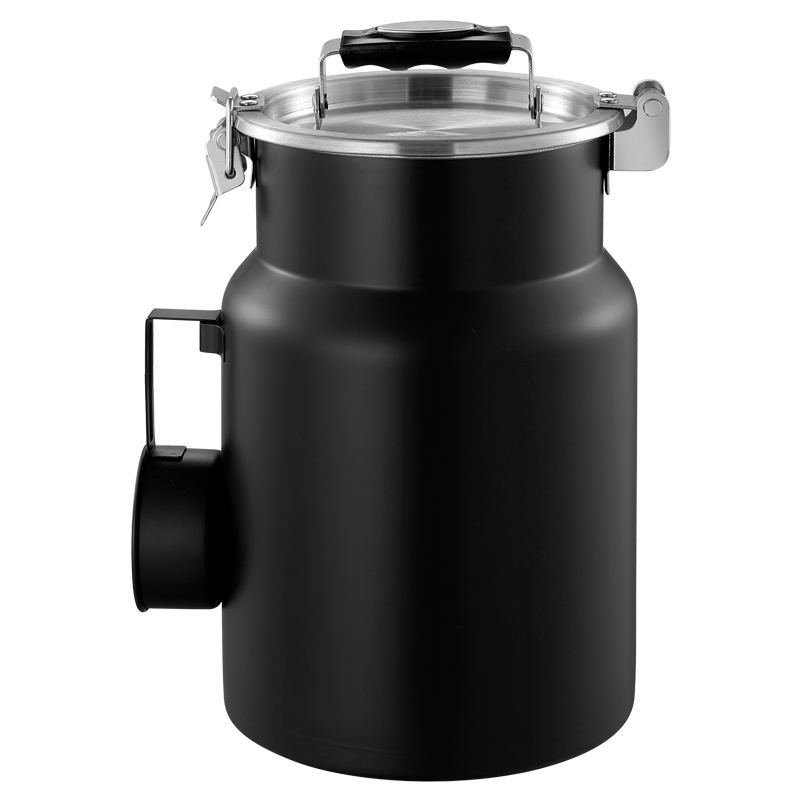 Food Storage Pet - กระป๋องเก็บอาหารสัตว์เลี้ยงสแตนเลสหลากสี ป้องกันความชื้นและแมลง พร้อมช้อนตักอาหารในครัว ทำจากวัสดุโลหะ