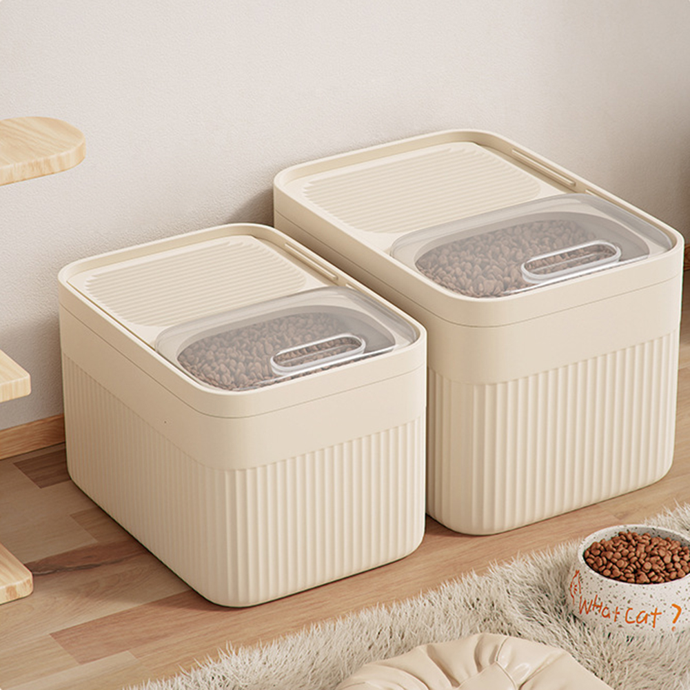 Food Storage Pet - ตู้เก็บอาหารสุนัข 5/10/15L ความจุขนาดใหญ่โปร่งใสสัตว์เลี้ยงกล่องอาหารที่มีความชื้นพิสูจน์ความชื้นสุนัขแมวแห้ง