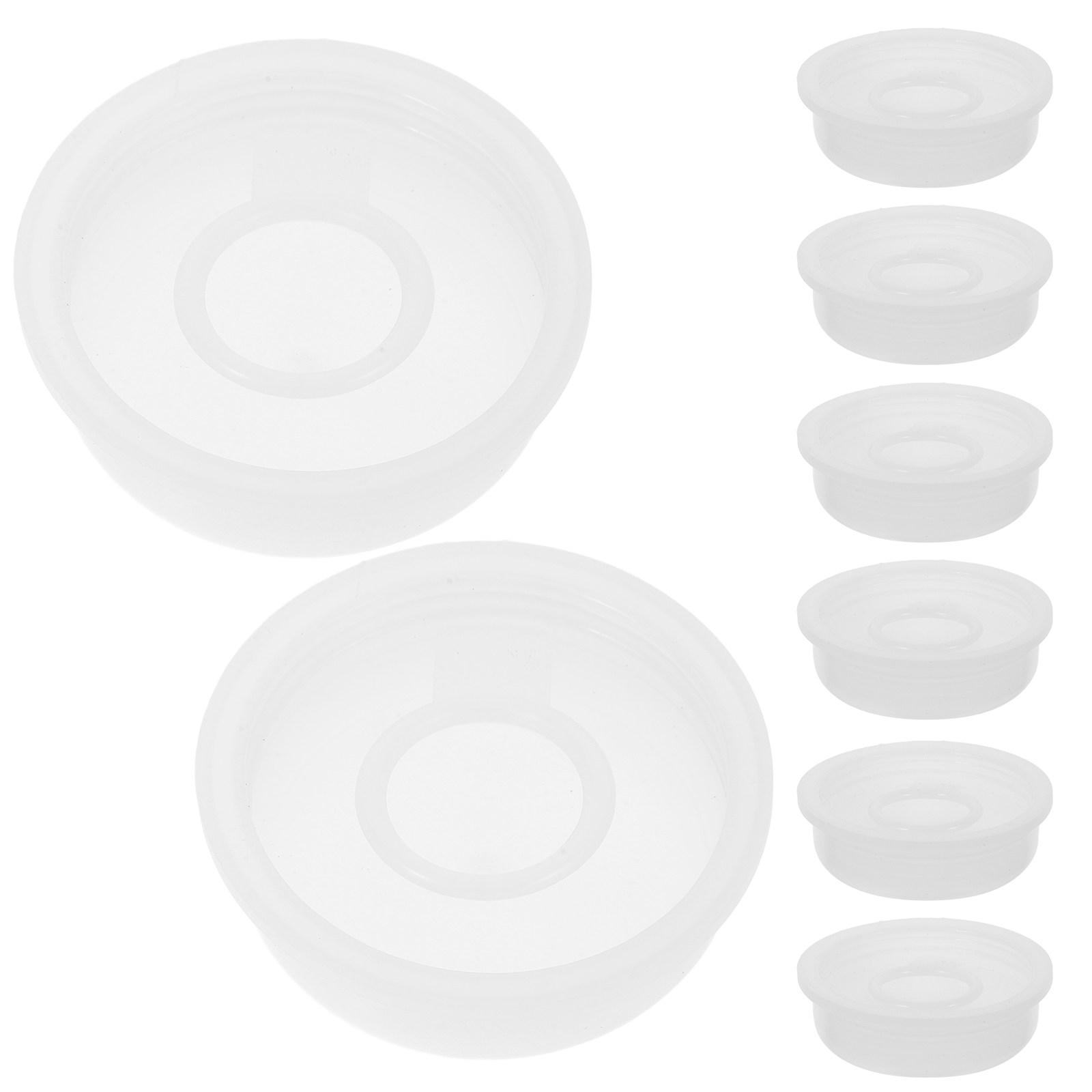 Food Storage Pet - ฝาปิดถังเคมีพลาสติก 10 ชิ้น พร้อมปลอกซีลในตัว ขนาด 20-25