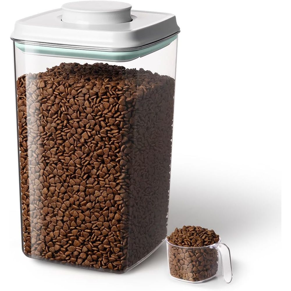 Food Storage With Scoop - ช้อนตักอาหารขนาด 130 มล. – ภาชนะเก็บอาหารสุนัขแบบปิดสนิทขนาด 4