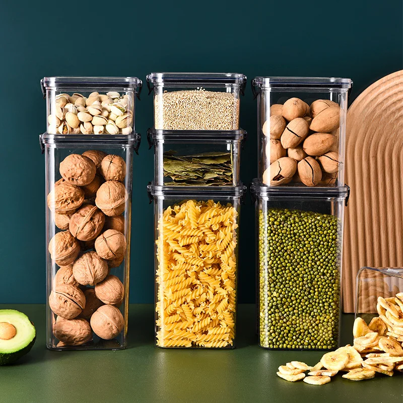 Food Storage Glass Containers Large - กระปุกเก็บอาหารแบบมีฝาปิด 1 ชิ้น สำหรับเก็บอาหารสดในครัว กล่องเก็บอาหารในตู้เย็น กันน้ำ