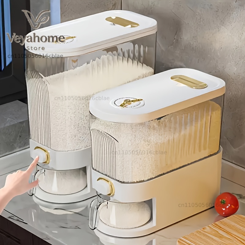 Portion Control Container - เครื่องจ่ายข้าวสาร 5 กก./10 กก. พร้อมถ้วยตวง –