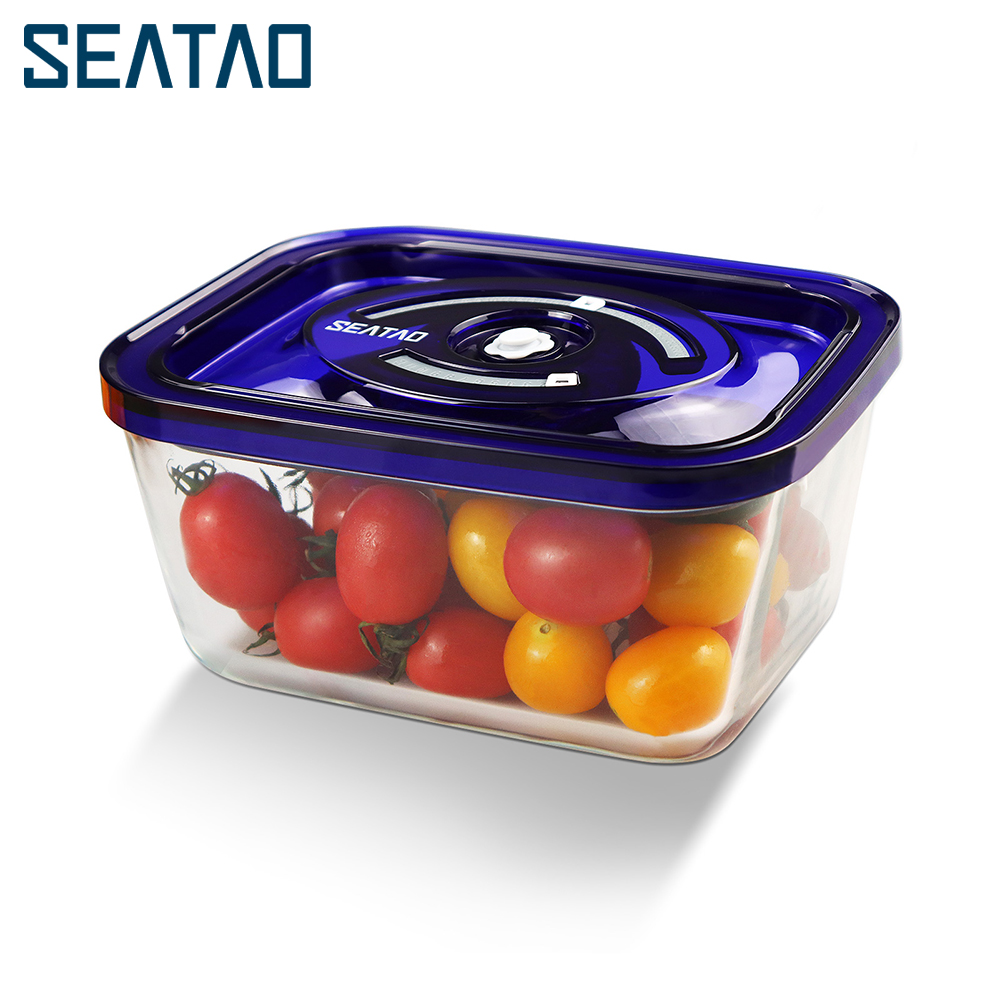 Food Storage Vacuum - SEATAO คอนเทนเนอร์อาหาร Preserve หมักสูญญากาศซีล Airtight พร้อมฝาปิดภาชนะบรรจุอาหาร
