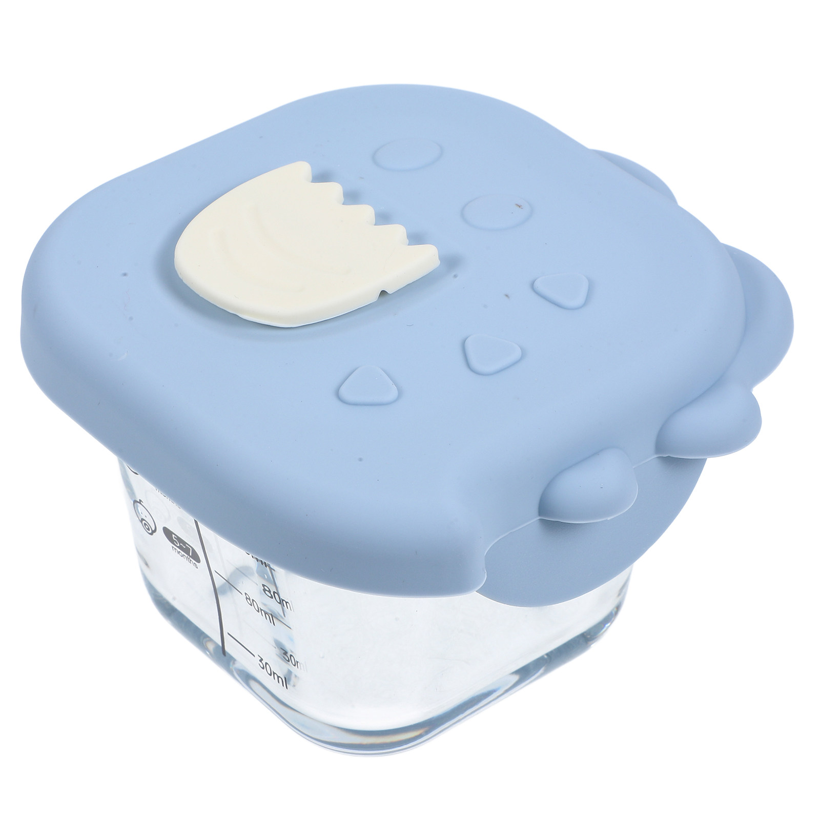 Food Storage Glass Containers Large - ชามแก้วใสสำหรับอาหารเด็กขนาดใหญ่ ภาชนะเก็บอาหารเสริมสำหรับเด็ก ฝาปิดภาชนะใส่อาหาร ภาชนะใส่ขนมสำหรับเด็กทารกที่ปลอดภัย