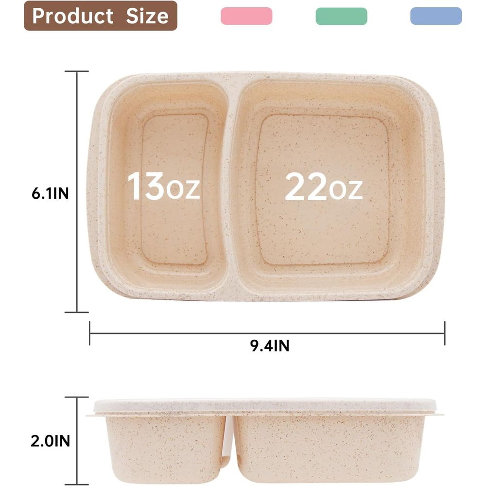 กล่องอาหารกลางวันเบนโต 4 แพ็ค, - Food Storage Safe บทวิจารณ์และราคา