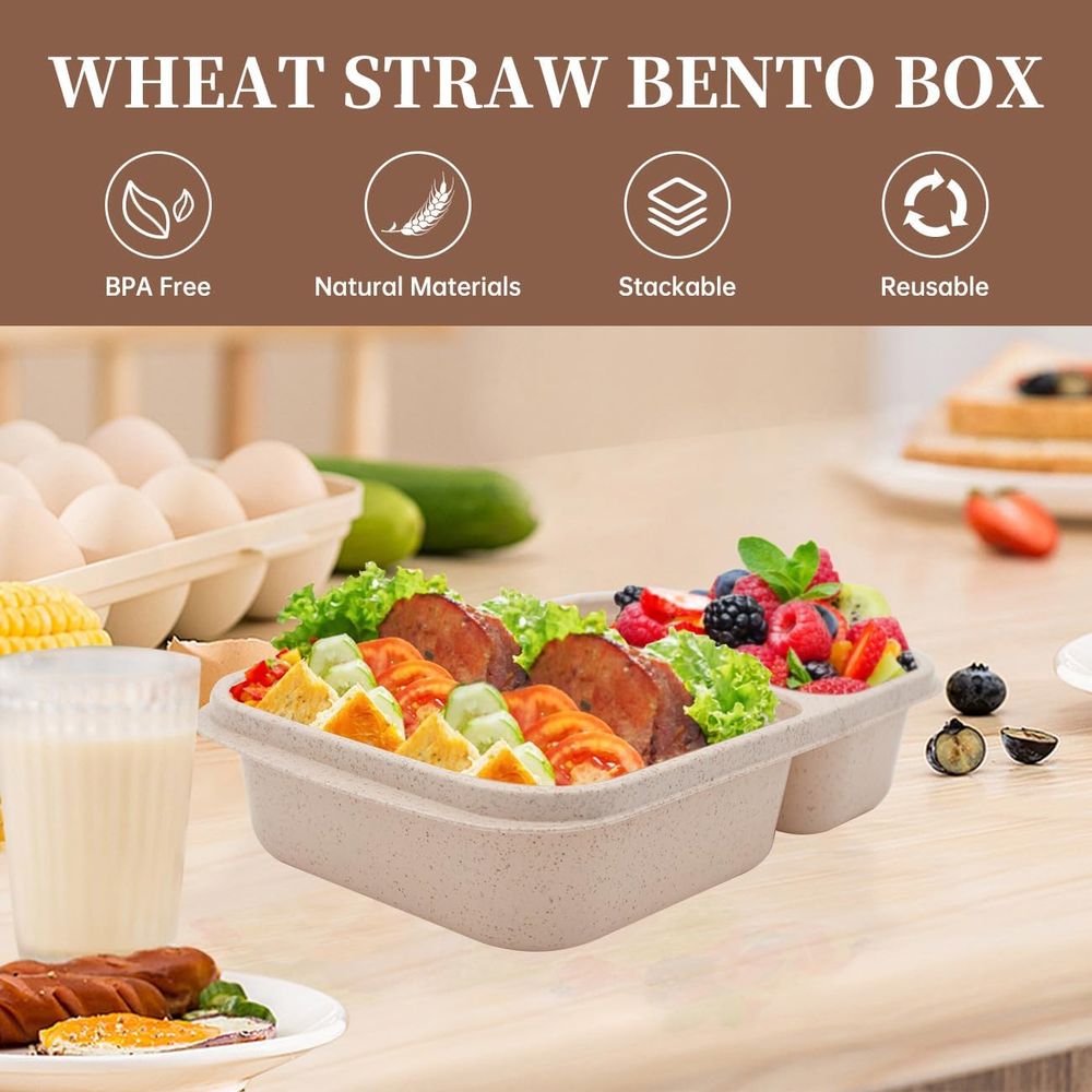 กล่องอาหารกลางวันเบนโต 4 แพ็ค, - Food Storage Safe บทวิจารณ์และราคา