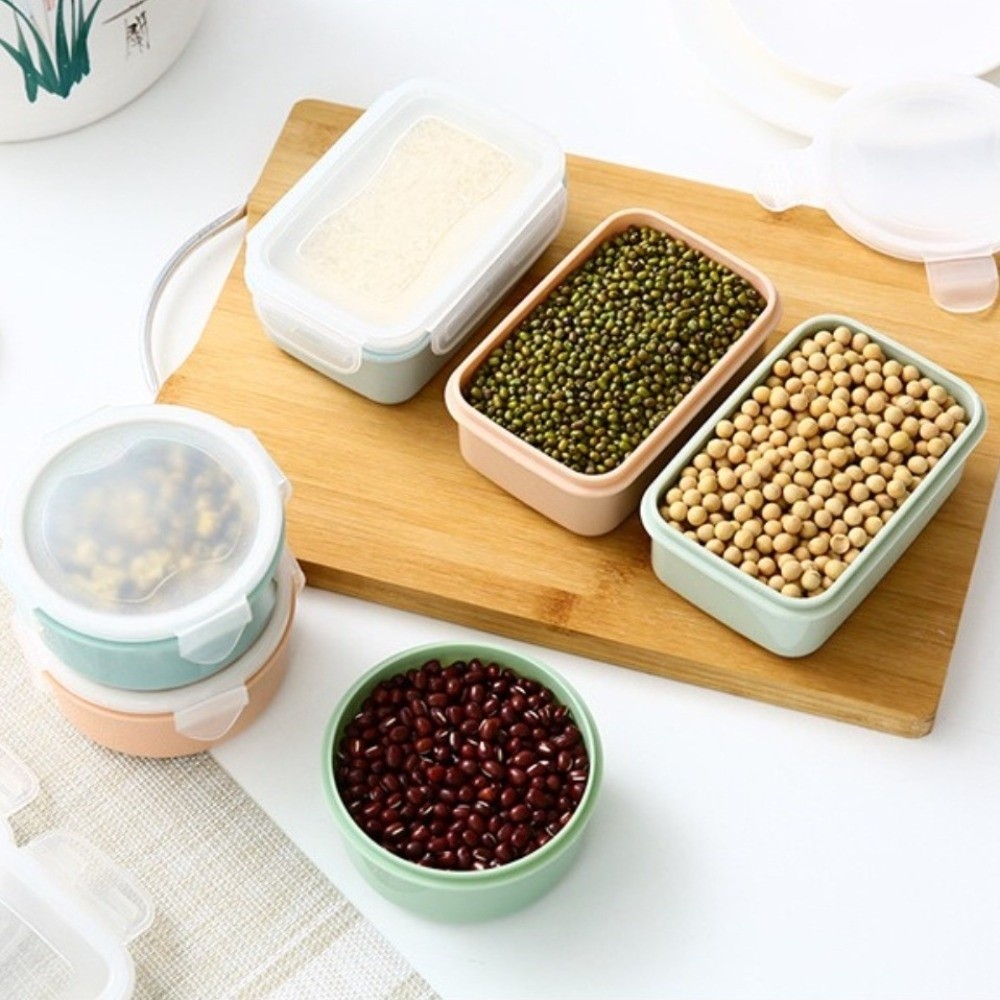 กล่องเก็บอาหารพลาสติกทรงกลมแบบ - Food Storage In Pantry บทวิจารณ์และราคา