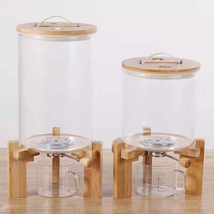 โถแก้วใส่ข้าวสารทำมือขนาดใหญ่  - Food Storage Glass Containers Large บทวิจารณ์และราคา
