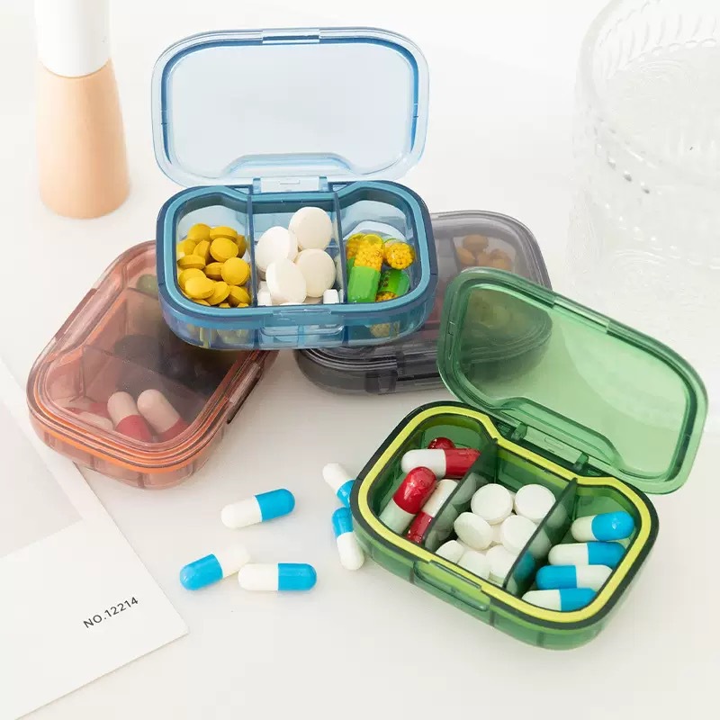 กล่องยาขนาดเล็ก 3 ช่อง กล่องเก - Portion Control Container บทวิจารณ์และราคา