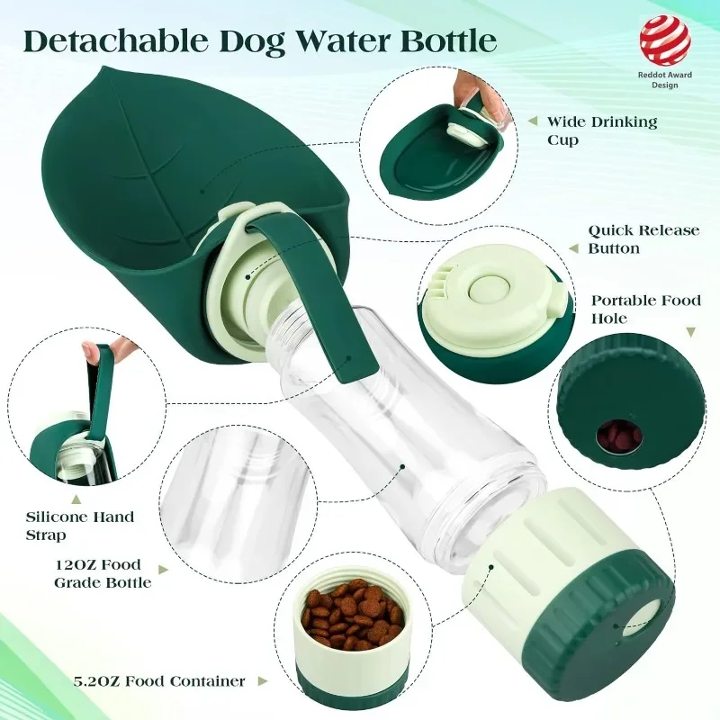 กระบอกน้ำสุนัขแบบพกพากรรไกรตัด - Portion Control Container บทวิจารณ์และราคา