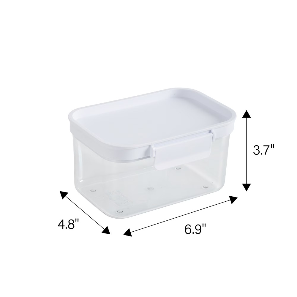 กล่องเก็บอาหารพลาสติกทรงสี่เหล - Food Storage In Pantry บทวิจารณ์และราคา