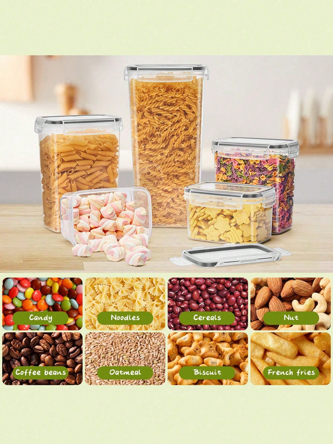 ชุดภาชนะเก็บอาหารแบบปิดสนิท 48 - Food Storage In Pantry บทวิจารณ์และราคา