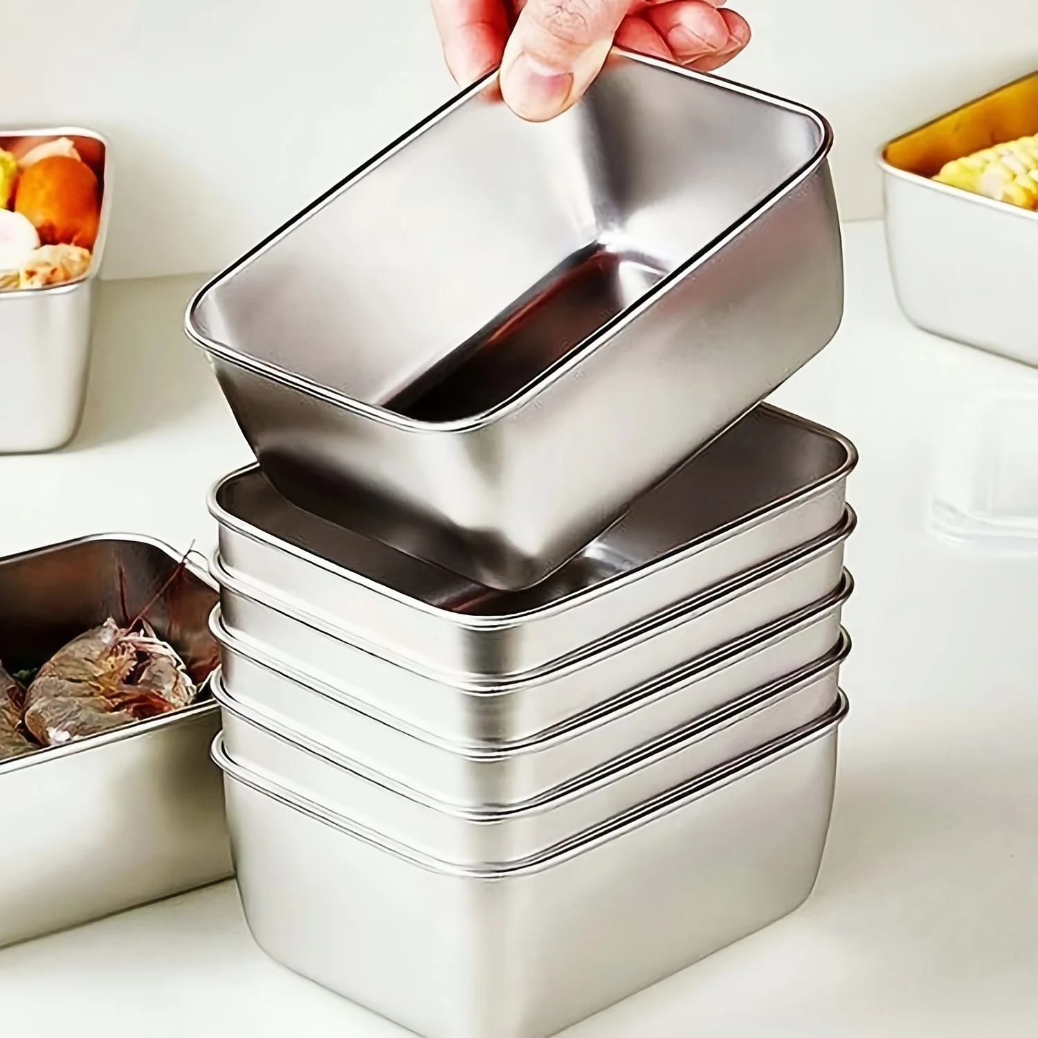 ชุดกล่องเก็บอาหารสแตนเลสพร้อมฝ - Food Storage For Camping บทวิจารณ์และราคา