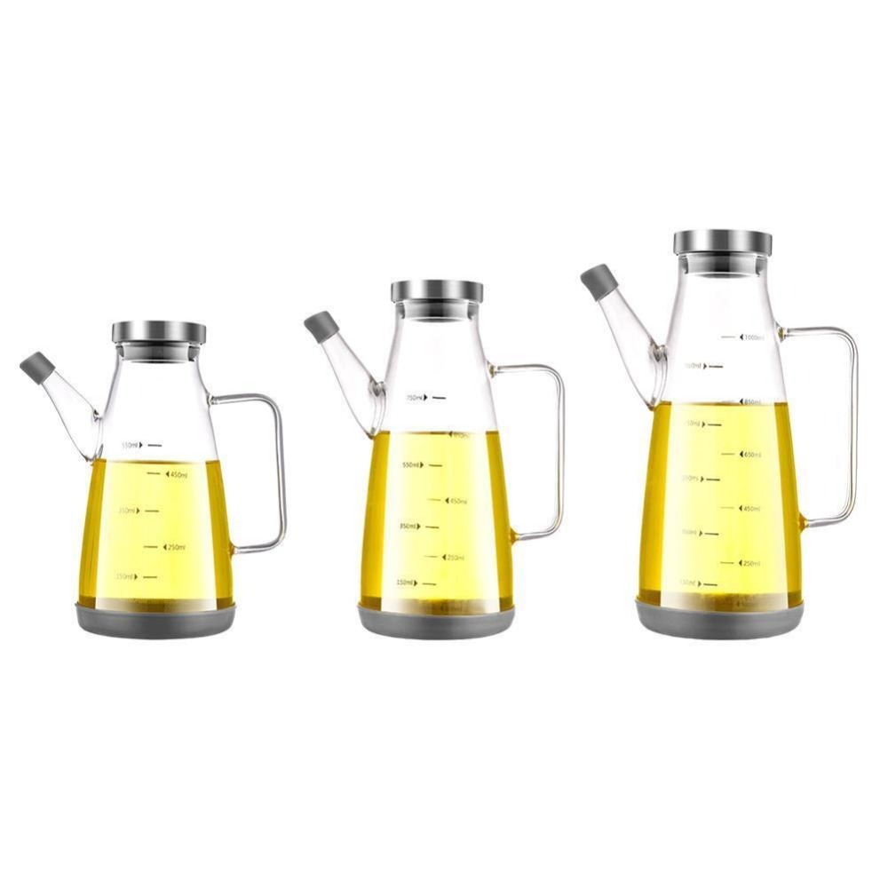 ขวดใส่น้ำมันเกรดอาหาร ป้องกันก - Food Storage Glass Containers Large บทวิจารณ์และราคา