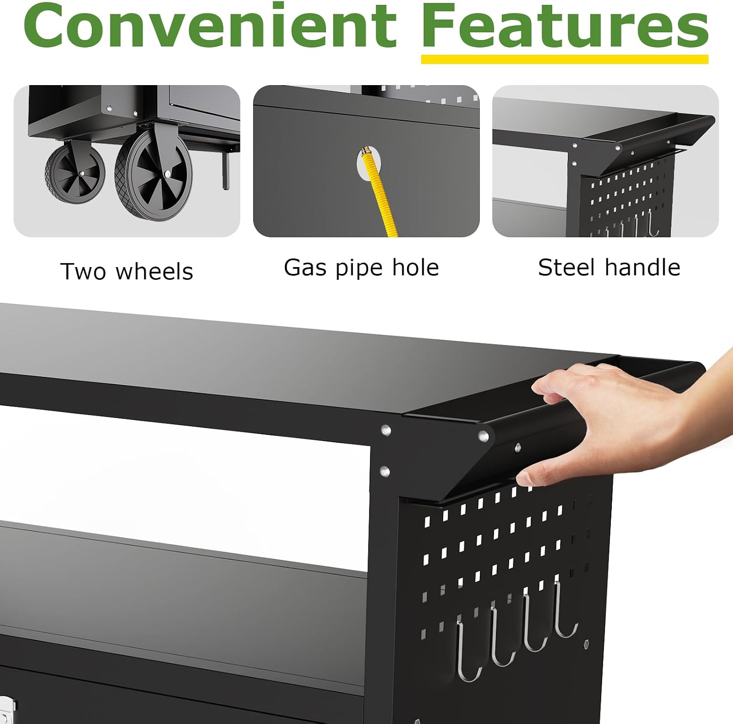 รถเข็นปิ้งย่างกลางแจ้งพร้อมโต๊ - Food Storage For Camping บทวิจารณ์และราคา