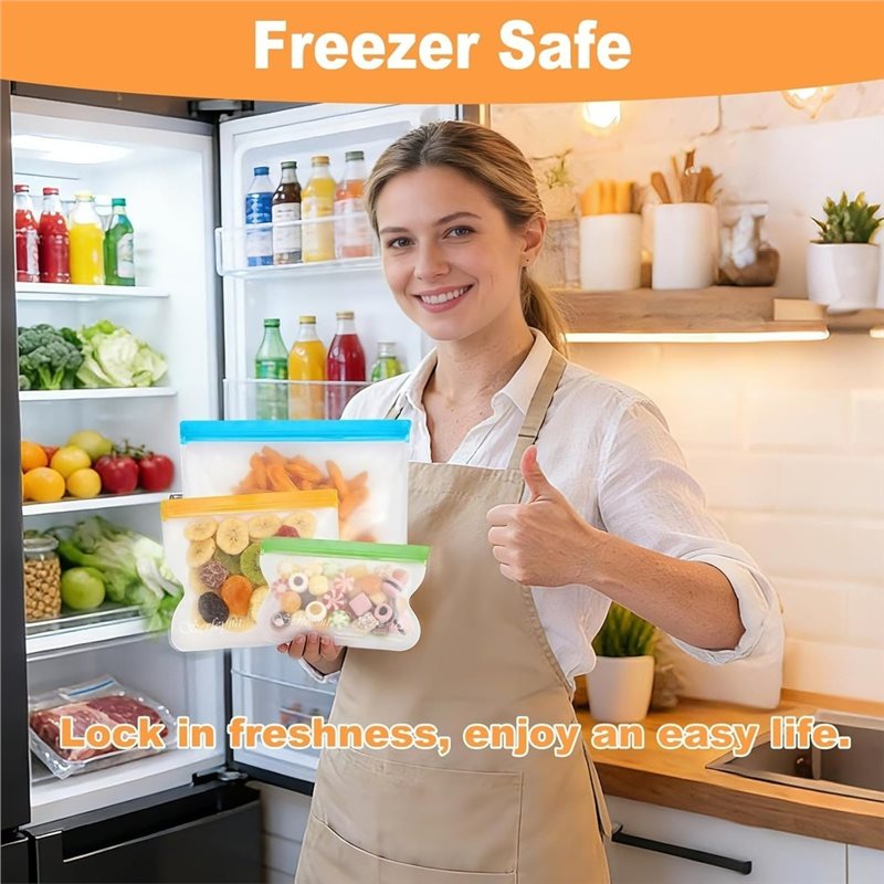 ถุงพลาสติกแบบใช้ซ้ำได้ RABIT A - Food Storage Safe บทวิจารณ์และราคา