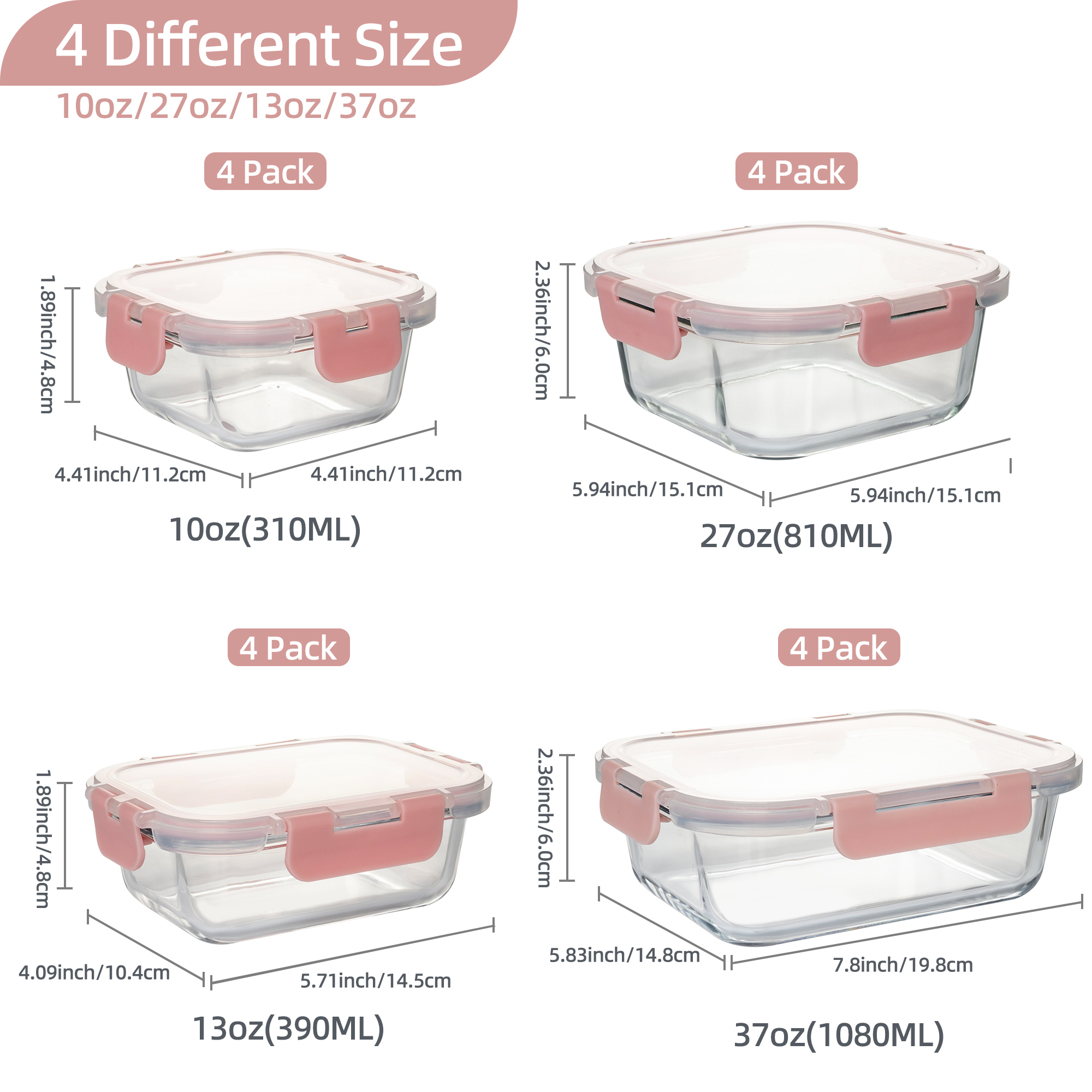 ชุดภาชนะเก็บอาหารแก้ว 16 ชิ้น, - Food Storage Safe บทวิจารณ์และราคา