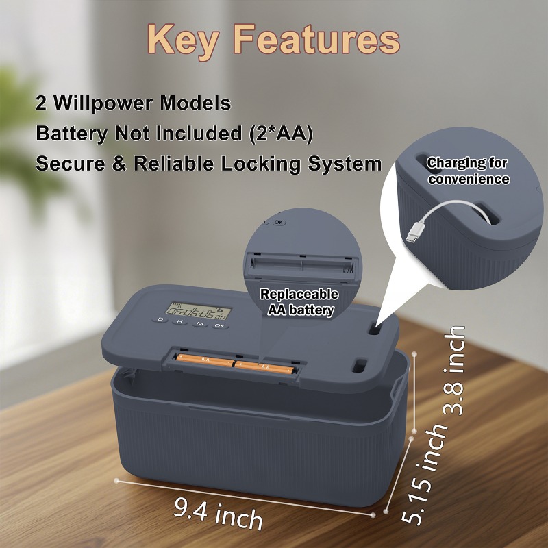 กล่องล็อคพร้อมตัวตั้งเวลา ตู้ล - Food Storage Locker บทวิจารณ์และราคา