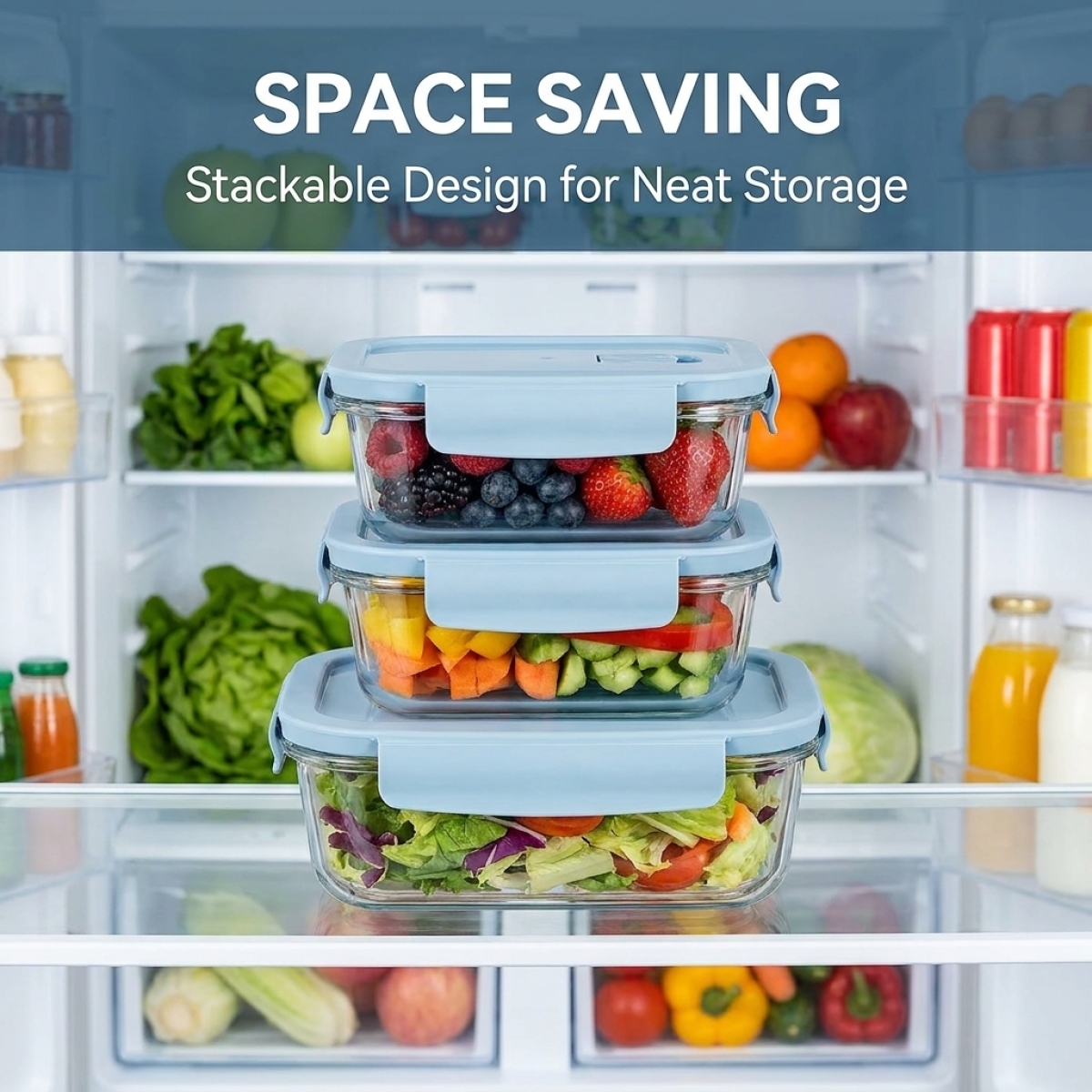 กล่องใส่อาหารแก้ว 2 ชิ้น ปลอดส - Food Storage Glass Containers บทวิจารณ์และราคา