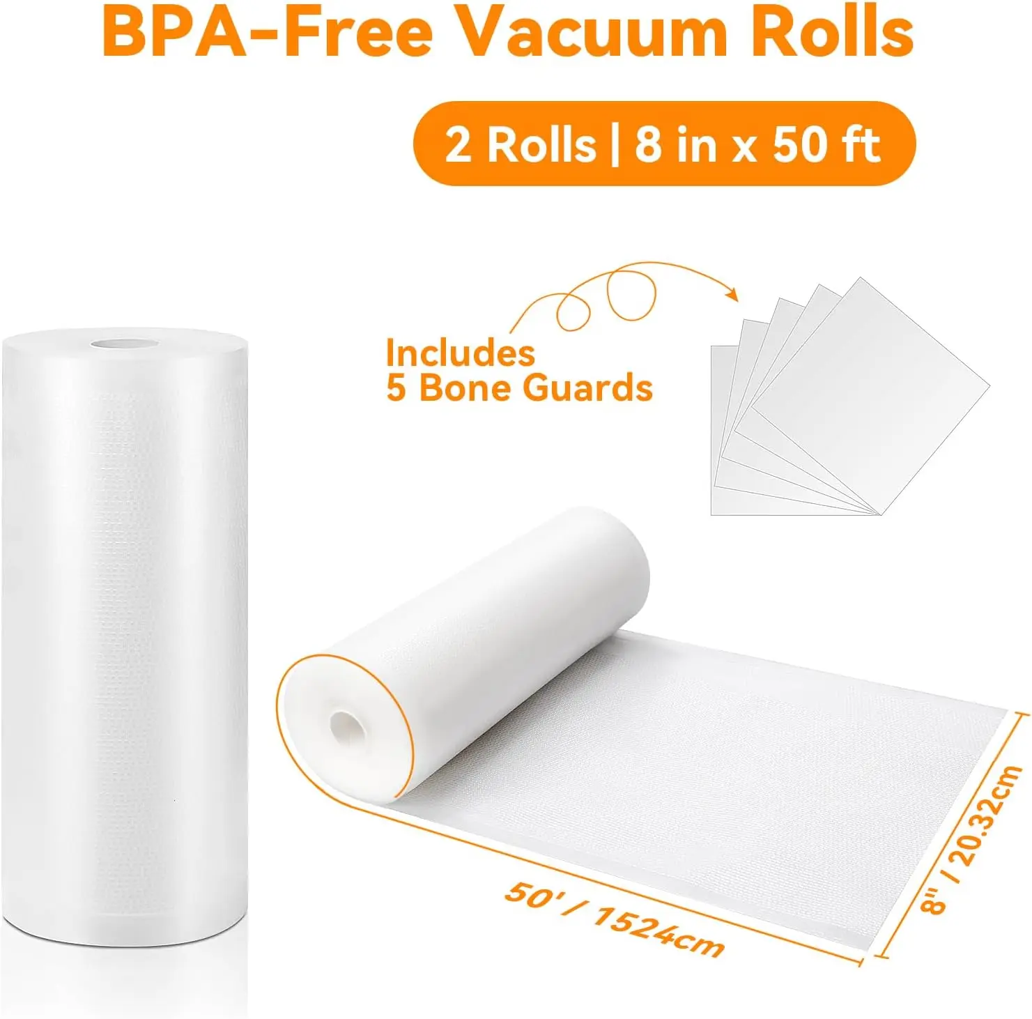 ถุงซีลสูญญากาศ 8x50 ม้วน 2 แพ็ - Food Storage Vacuum บทวิจารณ์และราคา
