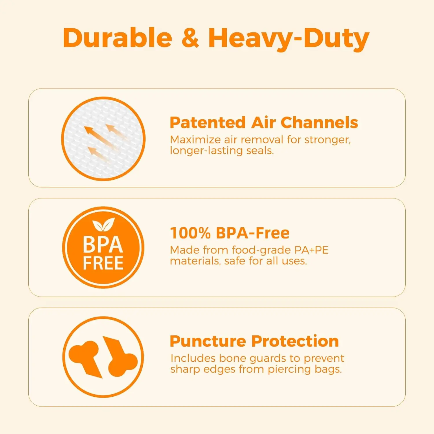 ถุงซีลสูญญากาศ 8x50 ม้วน 2 แพ็ - Food Storage Vacuum บทวิจารณ์และราคา