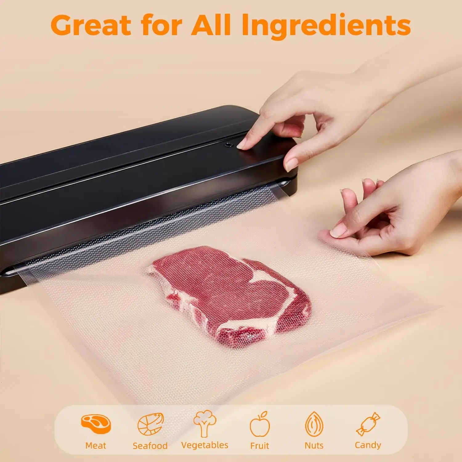 ถุงซีลสูญญากาศ 8x50 ม้วน 2 แพ็ - Food Storage Vacuum บทวิจารณ์และราคา