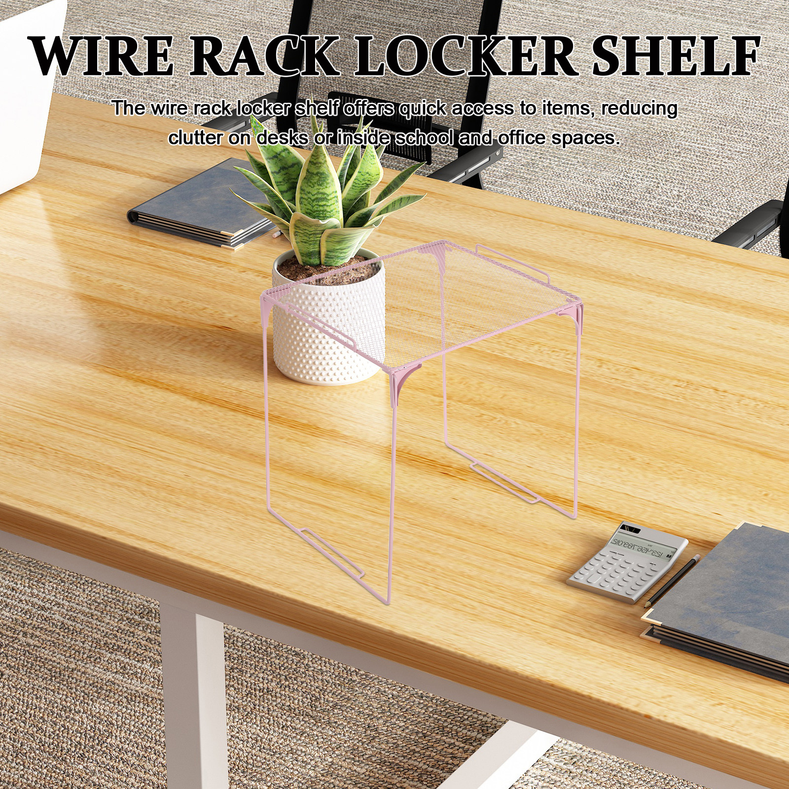 ชั้นวางของโลหะสีชมพูแบบซ้อนกัน - Food Storage Locker บทวิจารณ์และราคา