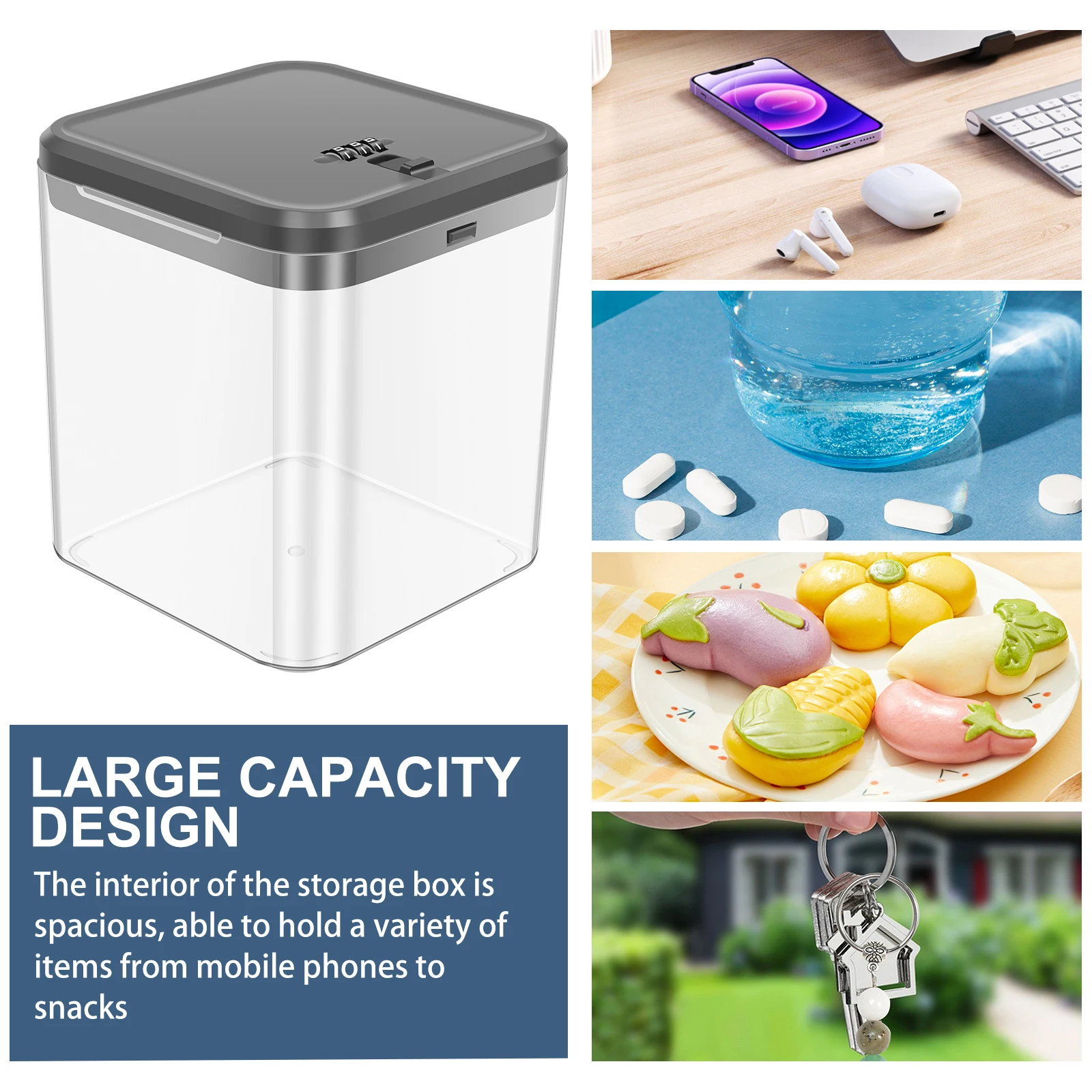 กล่องล็อคใสพร้อมรหัสผ่าน กล่อง - Food Storage Locker บทวิจารณ์และราคา
