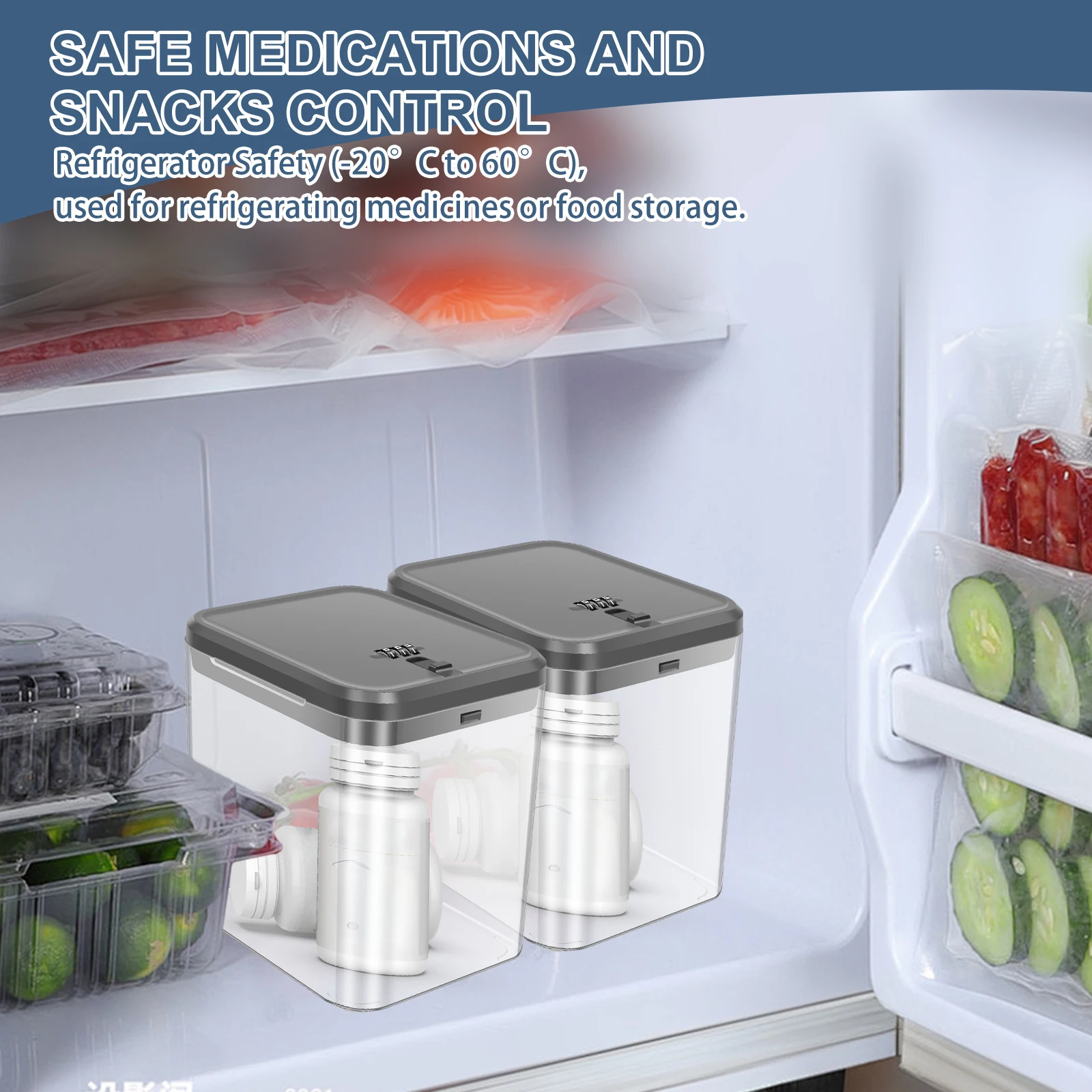กล่องล็อคใสพร้อมรหัสผ่าน กล่อง - Food Storage Locker บทวิจารณ์และราคา