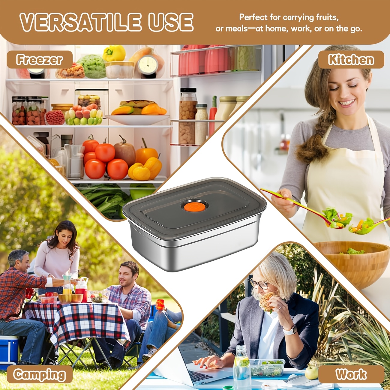 ชุดกล่องถนอมอาหารสแตนเลส 10 ชิ - Food Storage Safe บทวิจารณ์และราคา