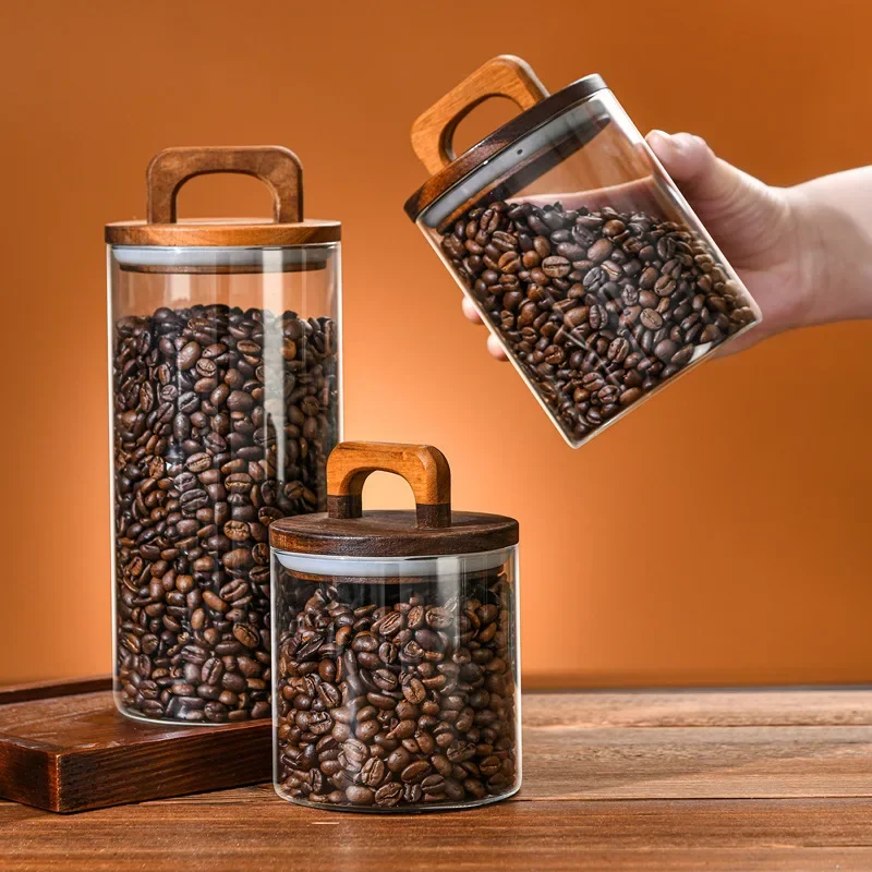 800-2100ml ไม้ฝาปิดแก้ว Jar 1  - Food Storage Glass Containers Large บทวิจารณ์และราคา