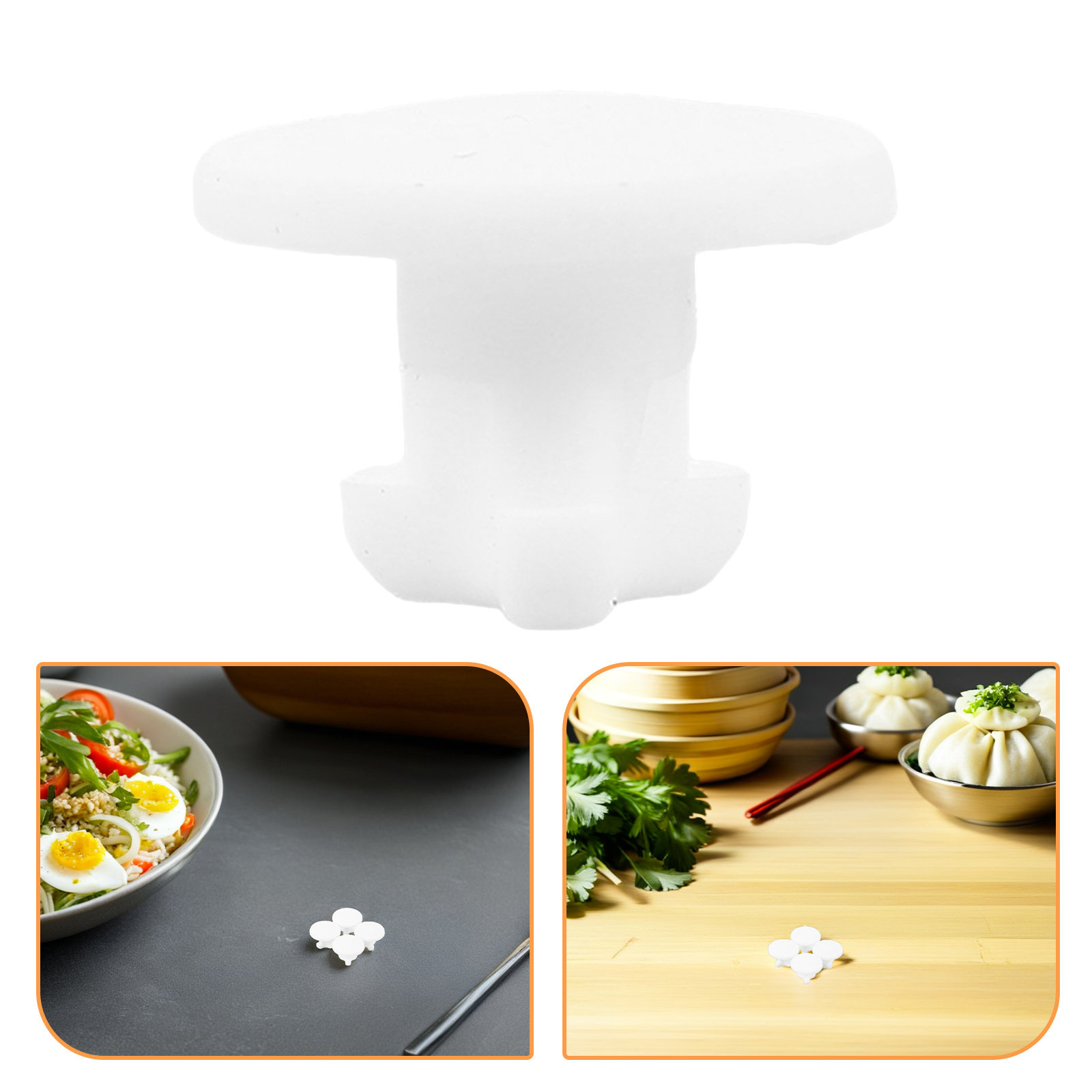 ฝาปิดช่องระบายอากาศซิลิโคนสีขา - Food Storage Silicone บทวิจารณ์และราคา