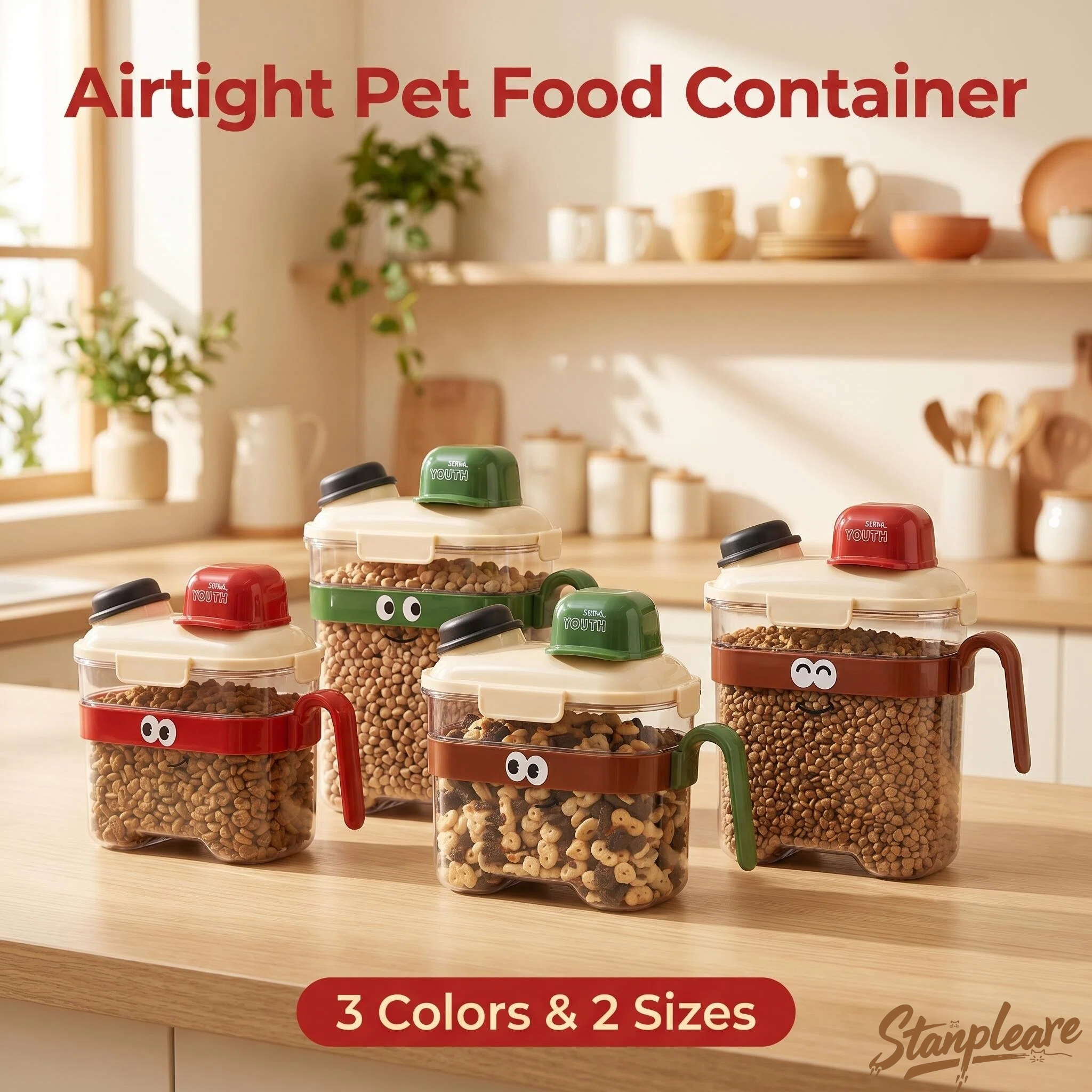 ภาชนะเก็บอาหารสัตว์เลี้ยงแบบโป - Food Storage Pet บทวิจารณ์และราคา