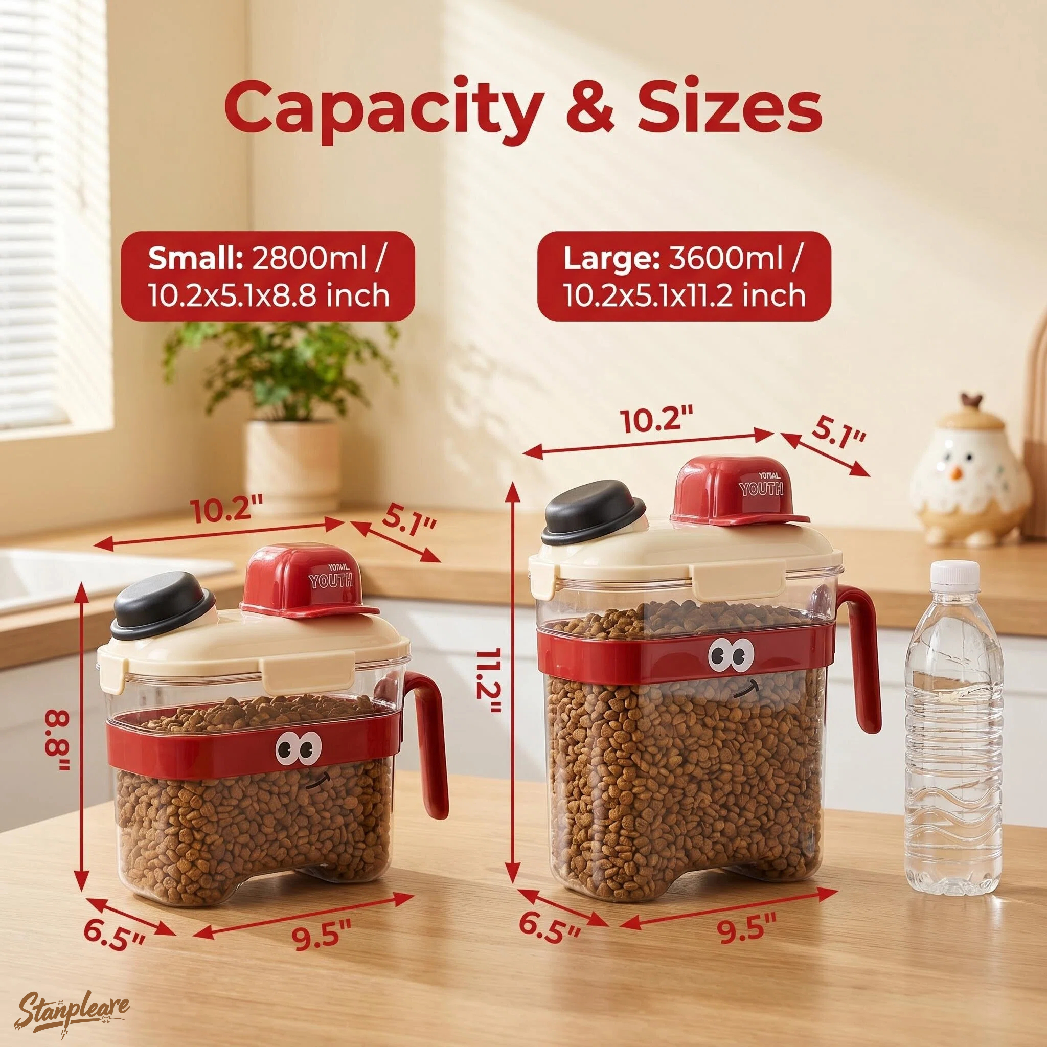 ภาชนะเก็บอาหารสัตว์เลี้ยงแบบโป - Food Storage Pet บทวิจารณ์และราคา