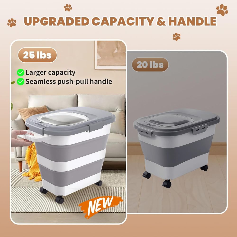 ภาชนะเก็บอาหารสุนัขแบบปิดสนิท, - Food Storage With Scoop บทวิจารณ์และราคา