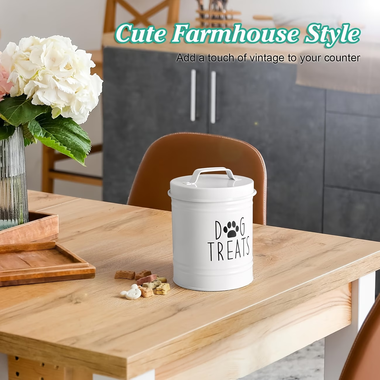 โถใส่ขนมสุนัขสไตล์บ้านไร่ กระป - Food Storage Pet บทวิจารณ์และราคา