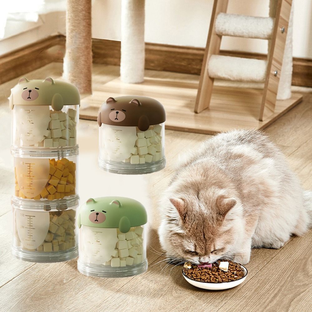 กล่องใส่อาหารแมวพลาสติกหลายชั้ - Food Storage Pet บทวิจารณ์และราคา