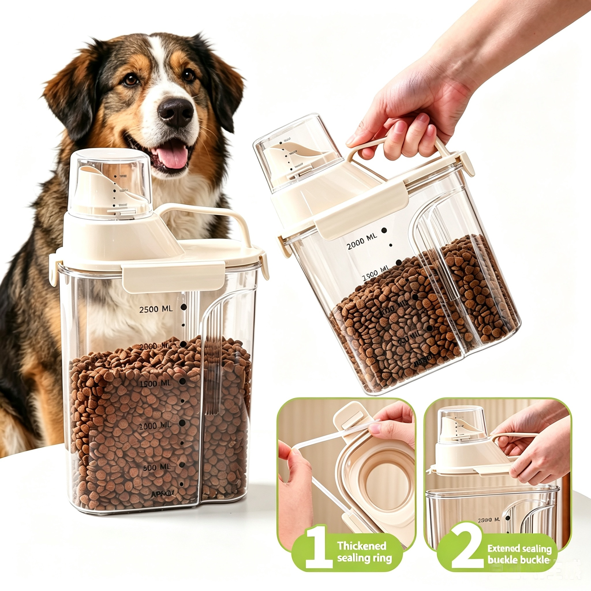 กล่องเก็บอาหารสัตว์เลี้ยงแบบสุ - Food Storage Pet บทวิจารณ์และราคา