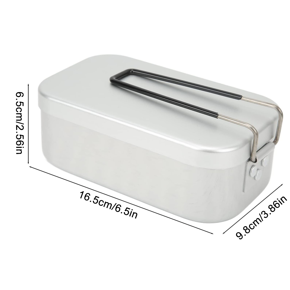 800ML อลูมิเนียมกล่องอาหารกลาง - Food Storage For Camping บทวิจารณ์และราคา