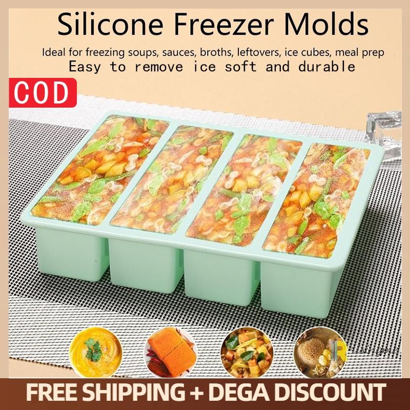 ถาดซิลิโคนขนาดใหญ่พิเศษพร้อมฝา - Food Storage Silicone บทวิจารณ์และราคา