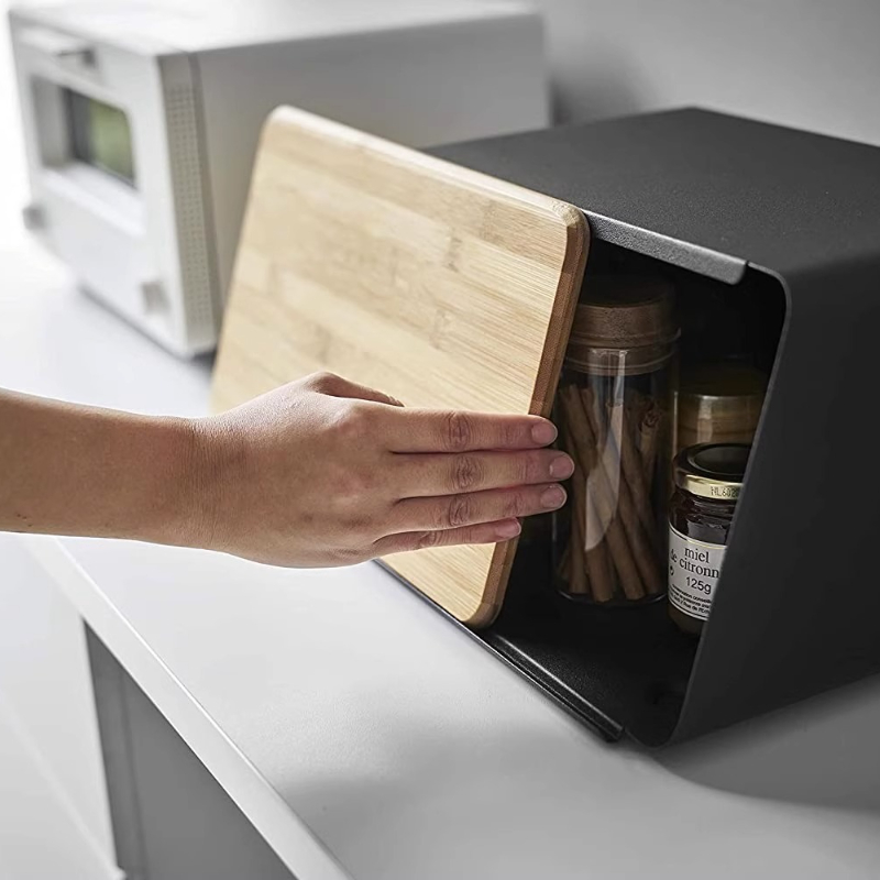 กล่องขนมปังไม้ไผ่สำหรับจัดเก็บ - Food Storage In Pantry บทวิจารณ์และราคา