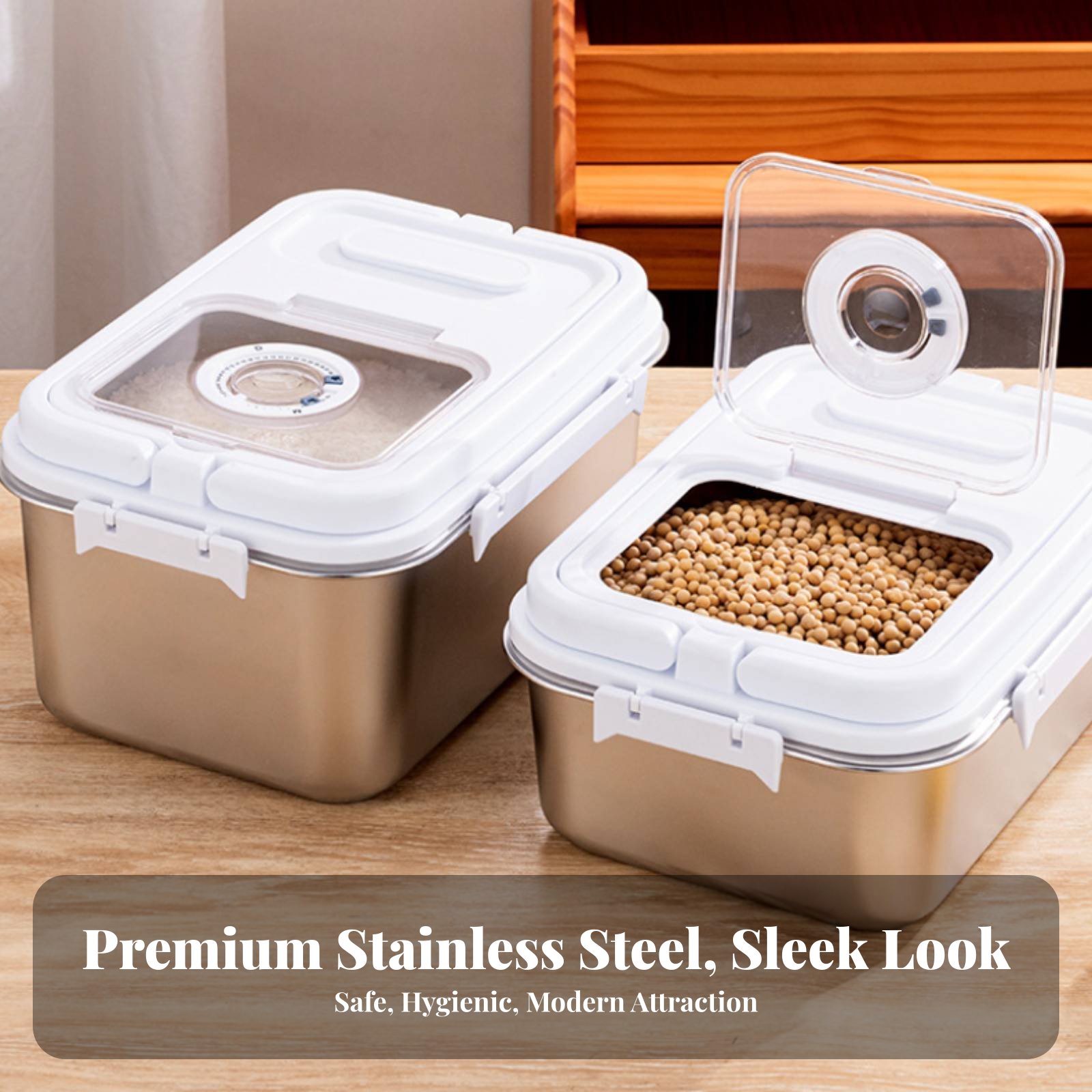 กล่องเก็บข้าวสแตนเลส กล่องเก็บ - Food Storage Pet บทวิจารณ์และราคา