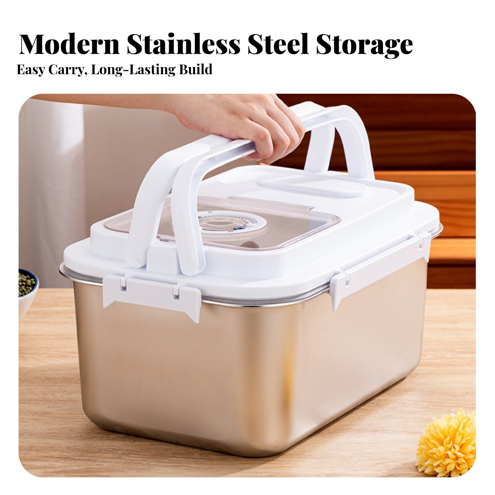 กล่องเก็บข้าวสแตนเลส กล่องเก็บ - Food Storage Pet บทวิจารณ์และราคา