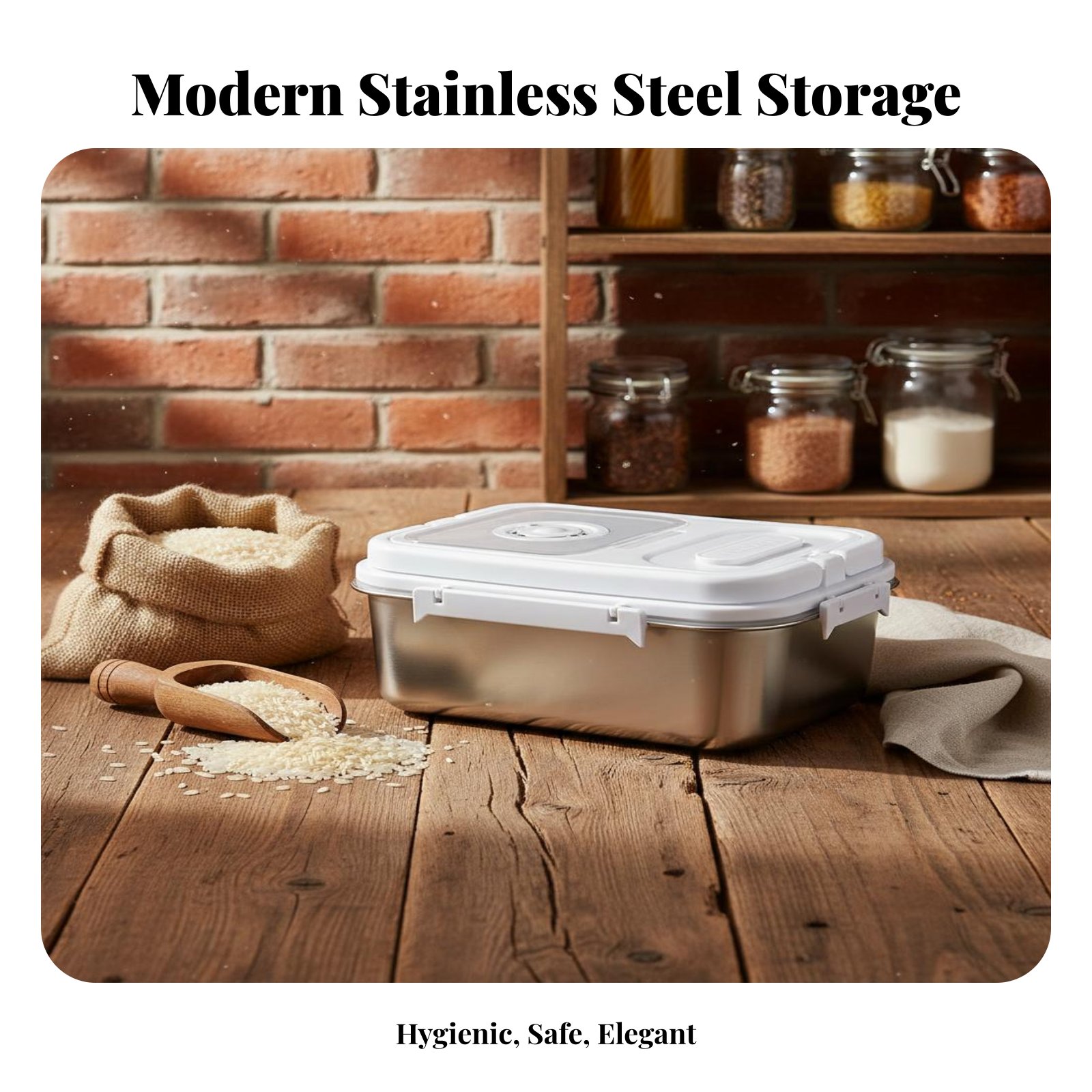 กล่องเก็บข้าวสแตนเลส กล่องเก็บ - Food Storage Pet บทวิจารณ์และราคา