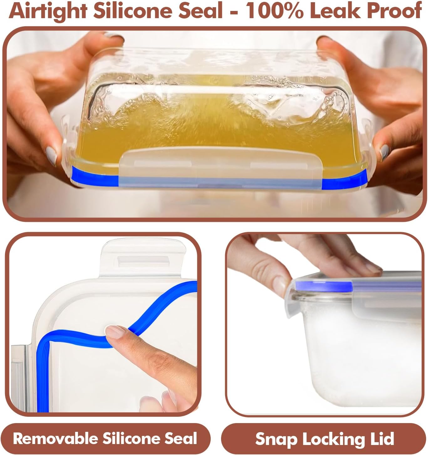 ชุดกล่องแก้วเตรียมอาหาร 16 ชิ้ - Food Storage Glass Containers Large บทวิจารณ์และราคา